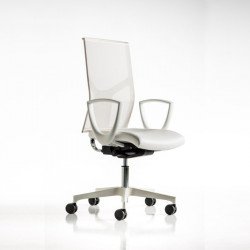 Fit Mesh fehér hálós háttámlájú irodai szék - állítható magasságú