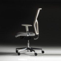 Fit Poly fekete polipropilén háttámlájú irodai szék - állítható magasságú