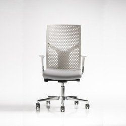 Fit Poly fehér polipropilén háttámlájú irodai szék - állítható magasságú