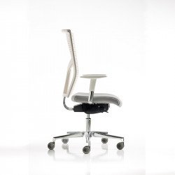 Fit Poly fehér polipropilén háttámlájú irodai szék - állítható magasságú