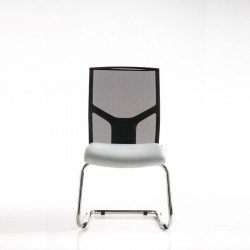 Fit Mesh fekete hálós háttámlájú irodai szék - szánkótalppal