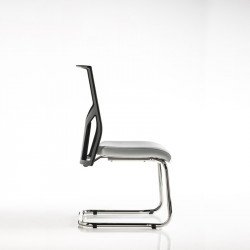 Fit Mesh fekete hálós háttámlájú irodai szék - szánkótalppal