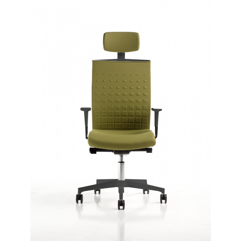 Fit Up hõformázott polipropilén háttámlájú irodai szék - fehér vázzal