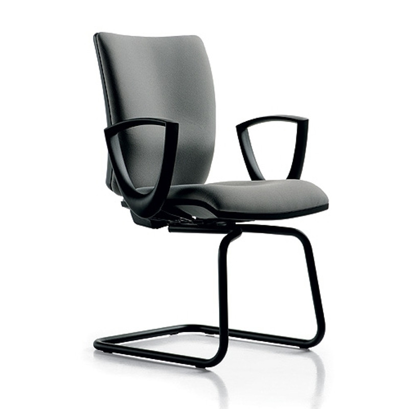 Five szánkótalpas kárpitozott irodai szék