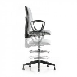 Five állítható magasságú kárpitozott bárszék