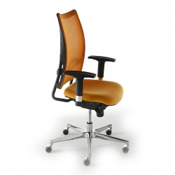 Flash kárpitozott irodai szék állítható karfákkal 05 Műanyag karosszékek Diemme