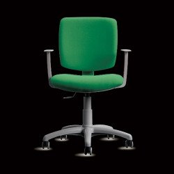 Free kárpitozott irodai szék fix karfákkal