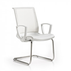 Key szánkótalpas irodai szék - fehér 05 Műanyag karosszékek Diemme
