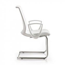 Key szánkótalpas irodai szék - fehér