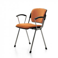 Bonn kárpitozott irodai szék - krómozott vázzal