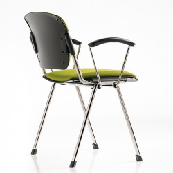 Bonn kárpitozott irodai szék - krómozott vázzal