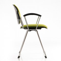 Bonn kárpitozott irodai szék - krómozott vázzal