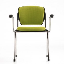 Bonn kárpitozott irodai szék - krómozott vázzal