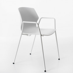 No Frill kárpitozott fémvázas karosszék 05 Fémvázas karosszékek Diemme