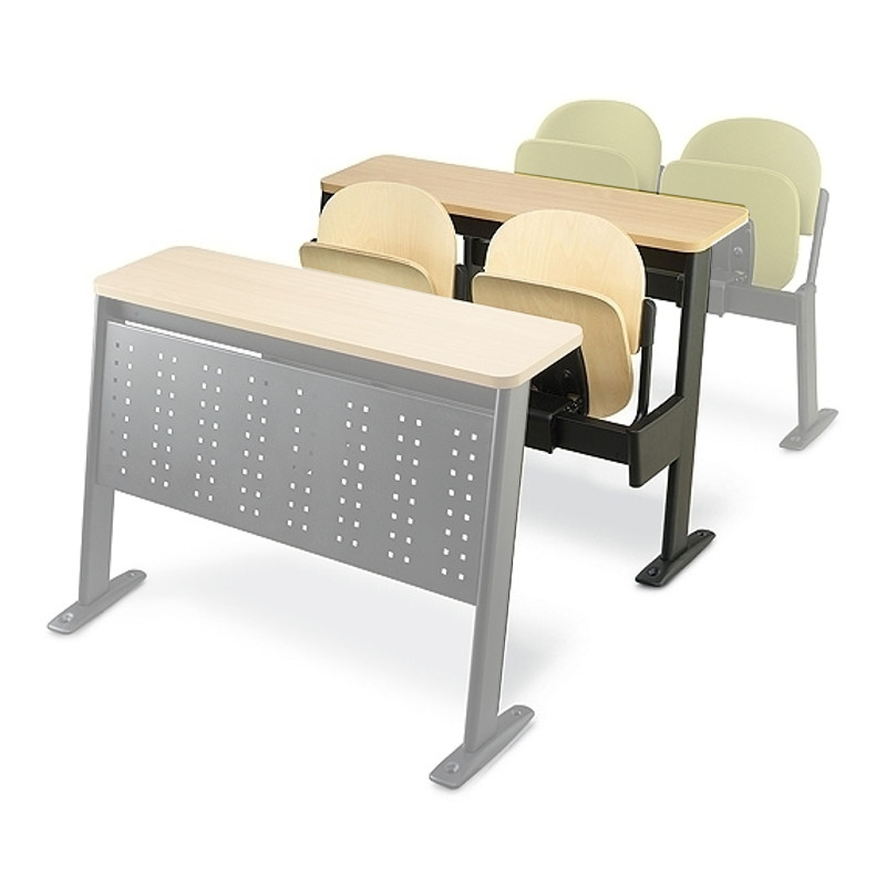 Oxford kétszemélyes pad egység - középsõ sor - asztallal és kárpitozott üléssel