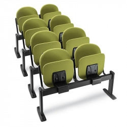 Oxford kétszemélyes pad egység - hátsó sor - csak kárpitozott üléssel