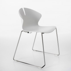 Redhot kárpitozott fém vázas szánkótalpas szék 03 Fémvázas étkezőszékek Diemme