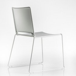 Slim polipropilén vázas szék krómozott szánkótalpas lábbal