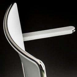 Slim polipropilén vázas karosszék krómozott szánkótalpas lábbal