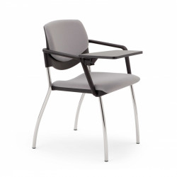 Sunny kárpitozott polipropilén vázas szék fekete-króm 03 Műanyag székek Diemme