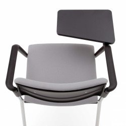 Sunny kárpitozott polipropilén vázas szék fekete-króm