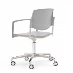 Sunny kárpitozott polipropilén vázas irodai szék fehér