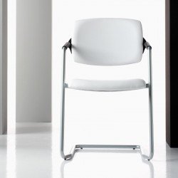 Ariel kárpitozott karosszék krómozott vázzal