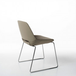 Clea kárpitozott szék - krómozott szánkótalpas lábbal 03 Fémvázas étkezőszékek Diemme