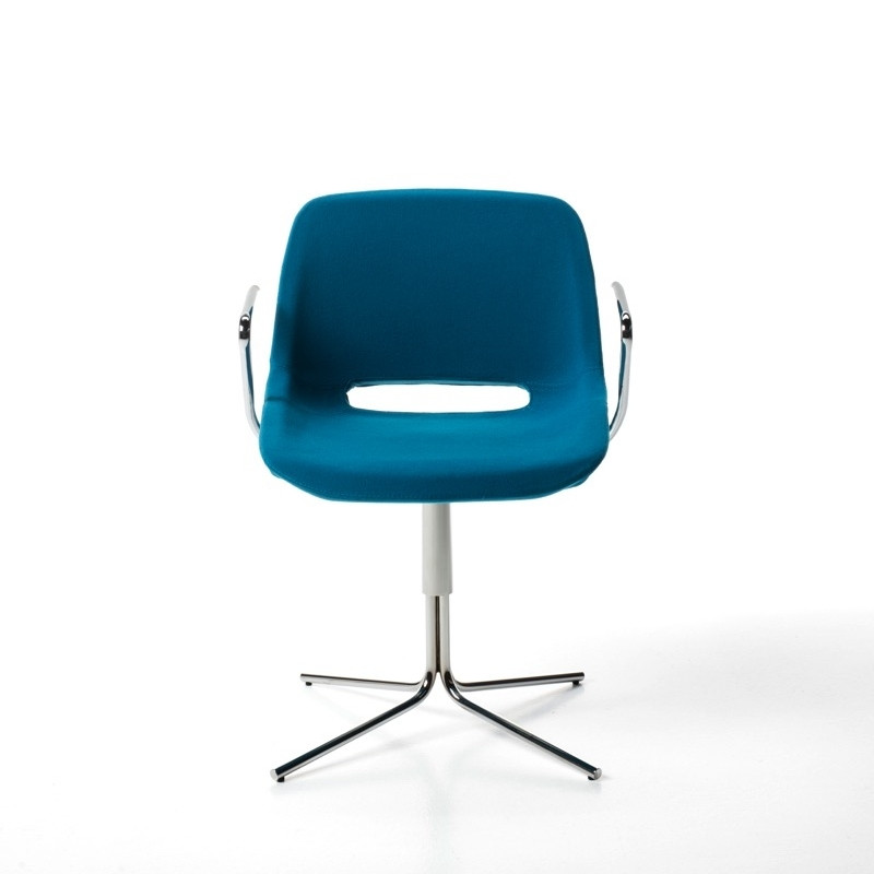 Clea kárpitozott szék - négy ágú központi csõ lábbal