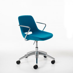 Clea állítható magasságú kárpitozott irodai szék - görgõkkel 03 Fémvázas étkezőszékek Diemme