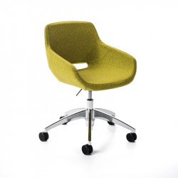 Clea Plus állítható magasságú kárpitozott irodai szék - karosszék - görgõkkel 05 Fémvázas karosszékek Diemme