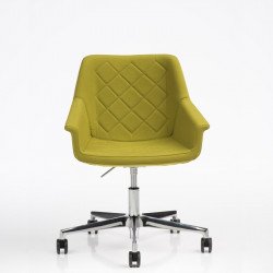 Dama állítható magasságú kárpitozott irodai szék - karosszék - görgõkkel