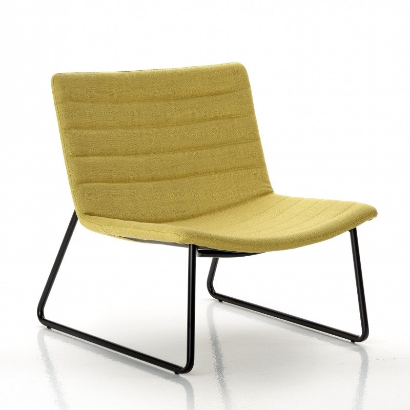 Miss Lounge kárpitozott társalgó szék - fekete