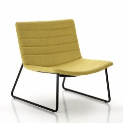 Miss Lounge kárpitozott társalgó szék - fekete