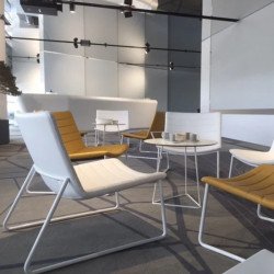 Miss Lounge kárpitozott társalgó szék - fehér