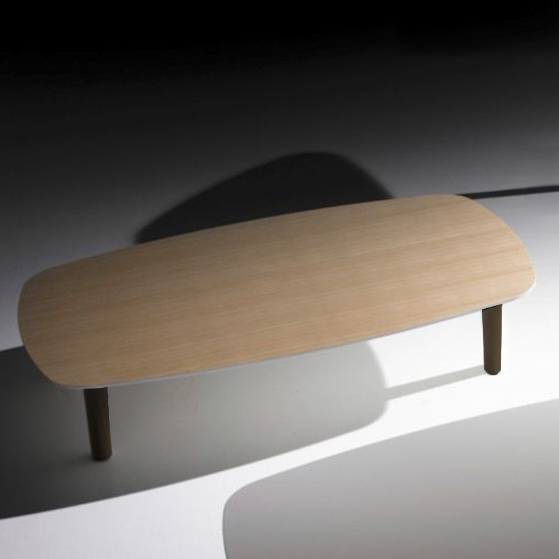 Bread natúr tölgyfa téglalap alakú dohányzóasztal - natúr tölgy lábbal