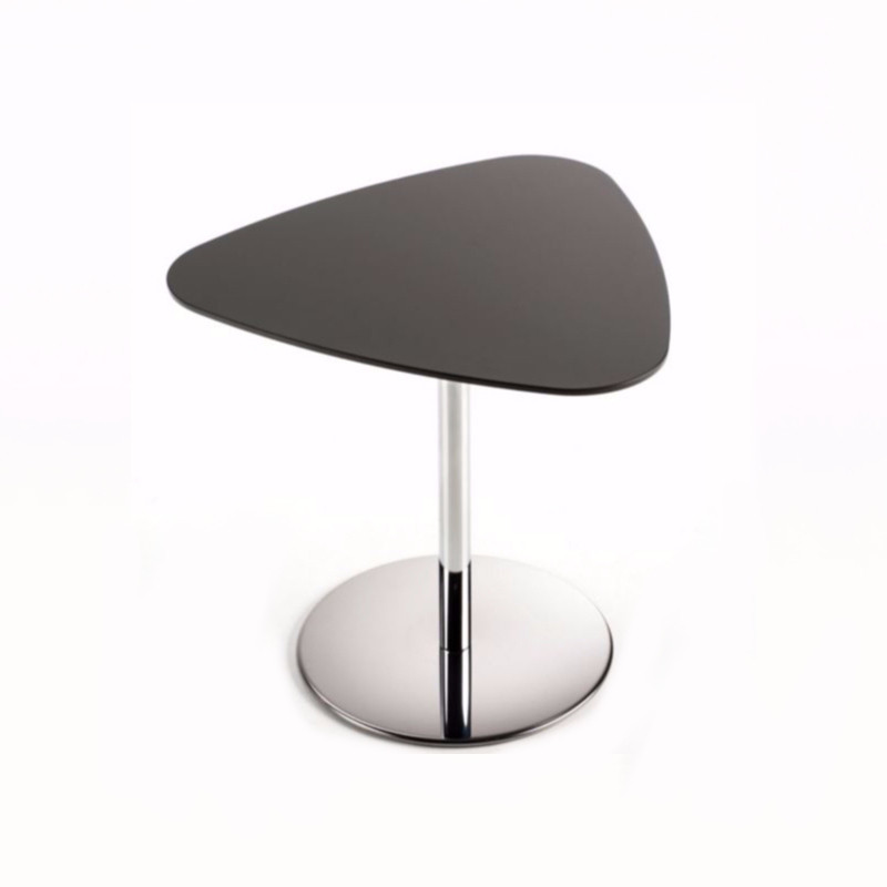 Bread sötétszürke háromszög alakú dohányzóasztal - krómozott központi lábbal