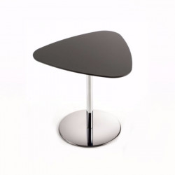 Bread sötétszürke háromszög alakú dohányzóasztal - krómozott központi lábbal 02 Dohányzóasztalok Diemme