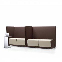 Clock fehér fém vázas dohányzóasztal