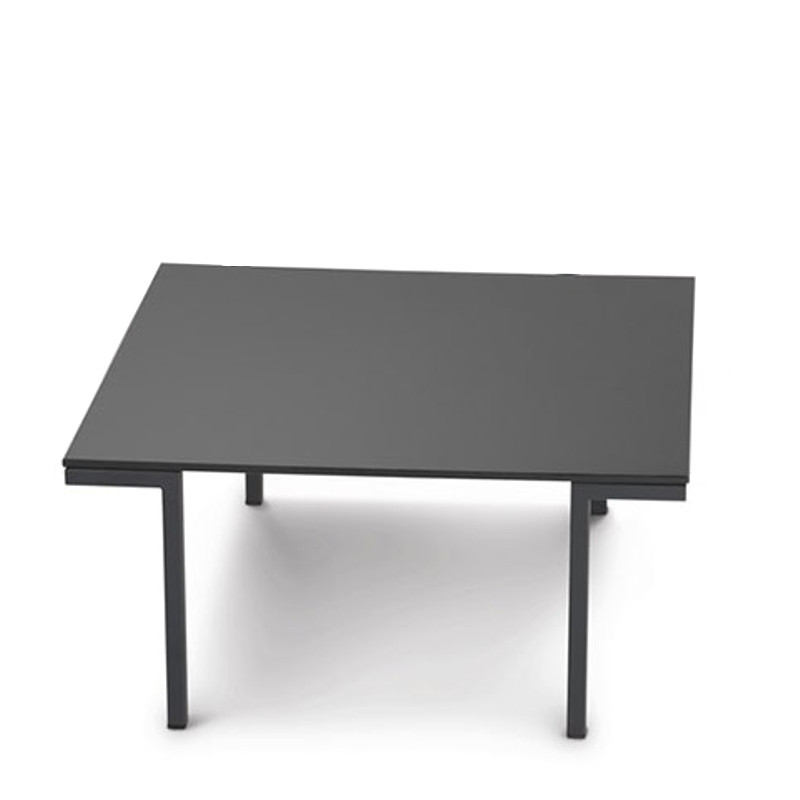 Hall sötétszürke dohányzóasztal HPL asztallappal 65x65cm