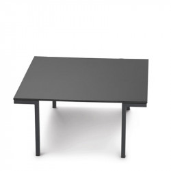 Hall sötétszürke dohányzóasztal HPL asztallappal 65x65cm 02 Dohányzóasztalok Diemme