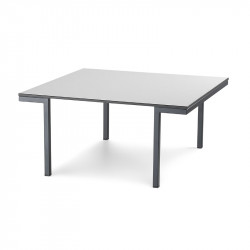 Hall fehér dohányzóasztal HPL asztallappal 65x65cm 02 Dohányzóasztalok Diemme