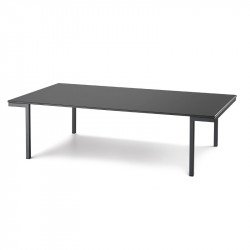 Hall sötétszürke dohányzóasztal HPL asztallappal 65x110cm