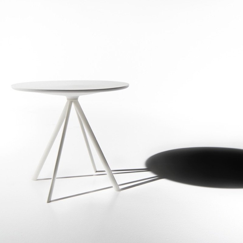 Margarita fehér négylábú kerek dohányzóasztal 80cm