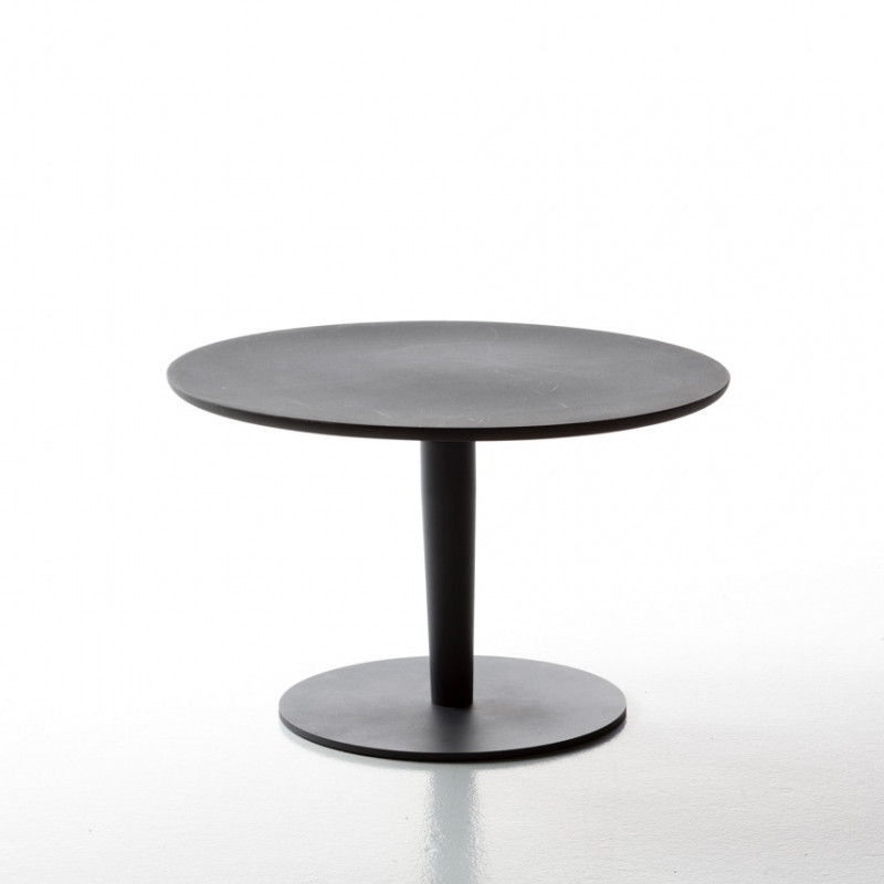 Margarita sötétszürke kis kerek dohányzóasztal 80x80x50cm