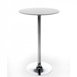 Welcome fehér bárasztal - dohányzóasztal HPL asztallappal 112cm magas 02 Dohányzóasztalok Diemme