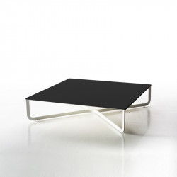 XL alacsony dohányzóasztal 95x95cm fekete HPL asztallappal 02 Dohányzóasztalok Diemme