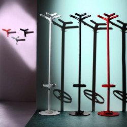 Rocket fehér fém vázas fali fogas