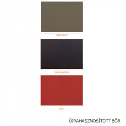 Look 282 üveg dohányzóasztal kárpitozott magazintartóval