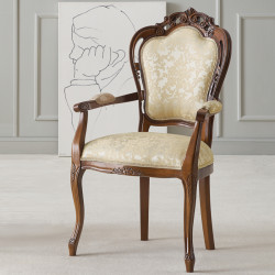 Traforata 109-C kárpitozott barokk karosszék 05 Barokk karosszékek Mobilsedia